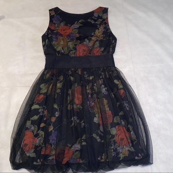 Plastic Island Black Rose Dress Size Small - Picture 4 of 14